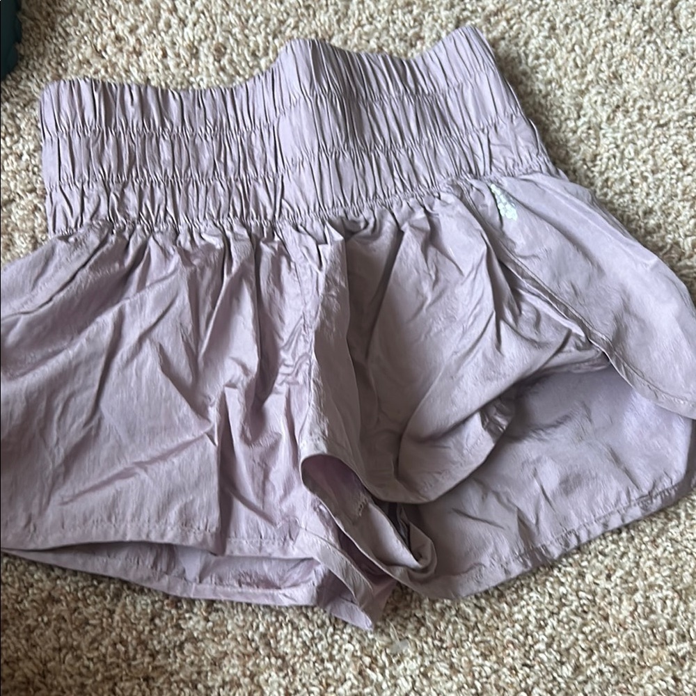 Lilac High Waist Women's Shorts